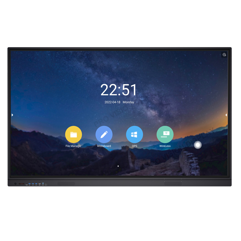 75 Zoll interaktives Flachbildschirm-Display mit Android 8.0, blendfrei