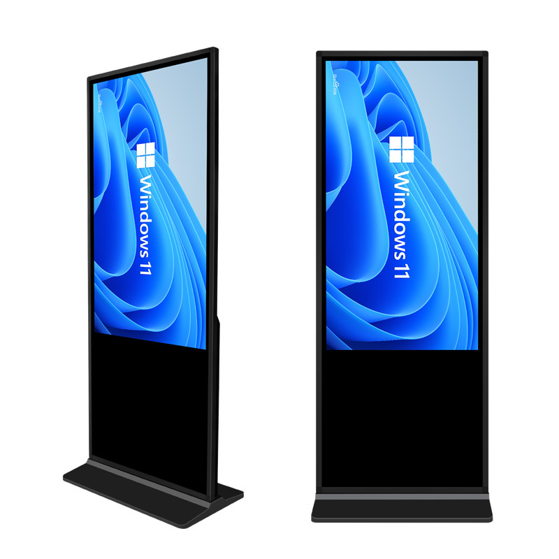 55-Zoll-Digital-Signage-Kiosk mit Bodenständer